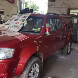 Dr. Ramanathan Practice Van in the making