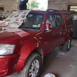 Dr. Ramanathan Practice Van in the making