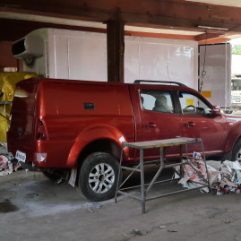 Dr. Ramanathan Practice Van in the making