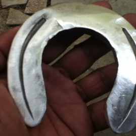 Reverse wedge shoe for a club foot- Hand made